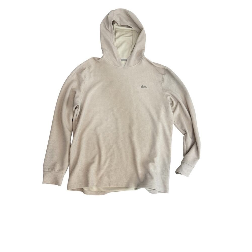Quicksilver large textured pullover hoodie top sweater SP2 3542